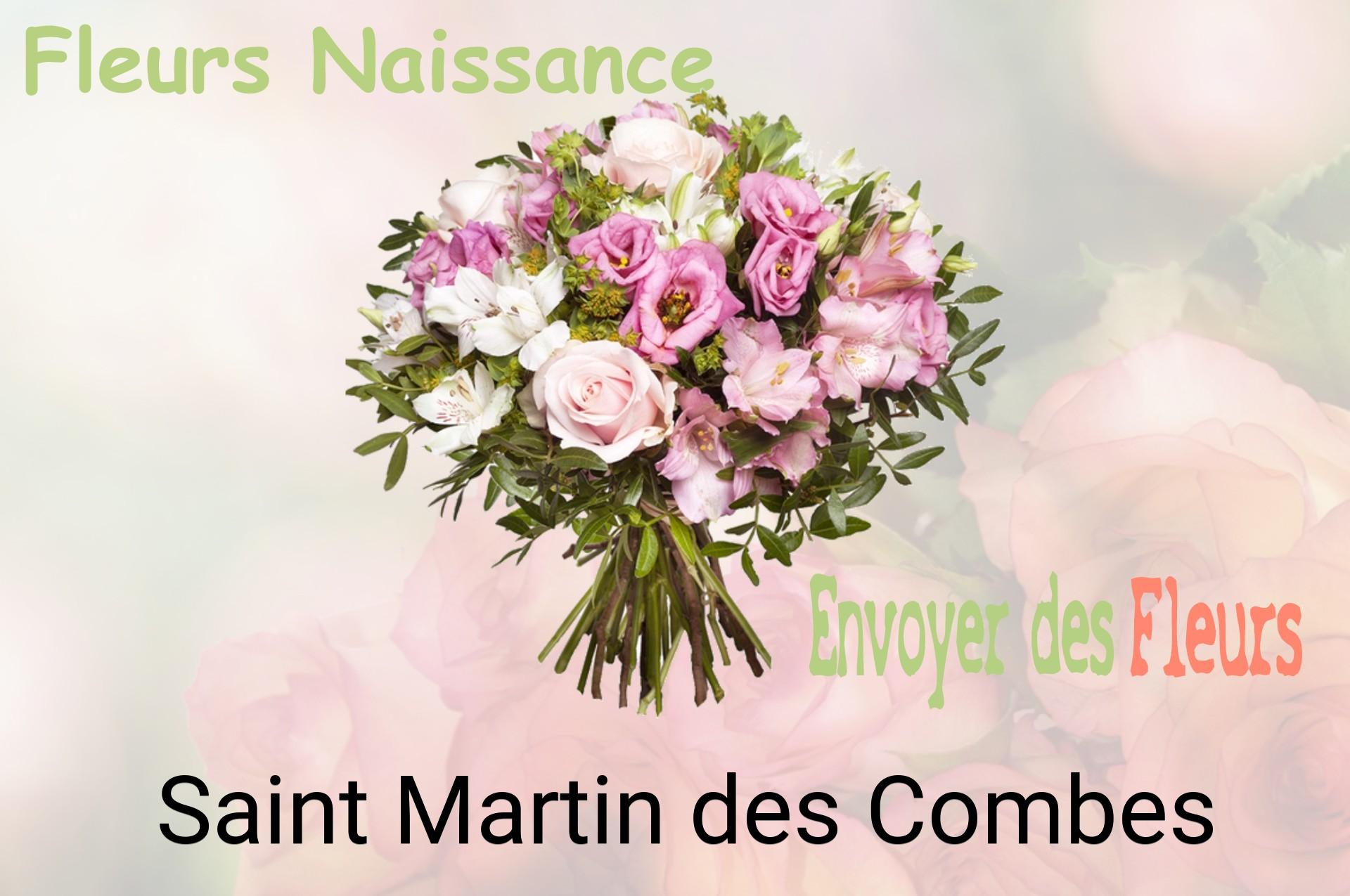 Bouquet de fleurs de naissance livré à Saint-Martin-des-Combes